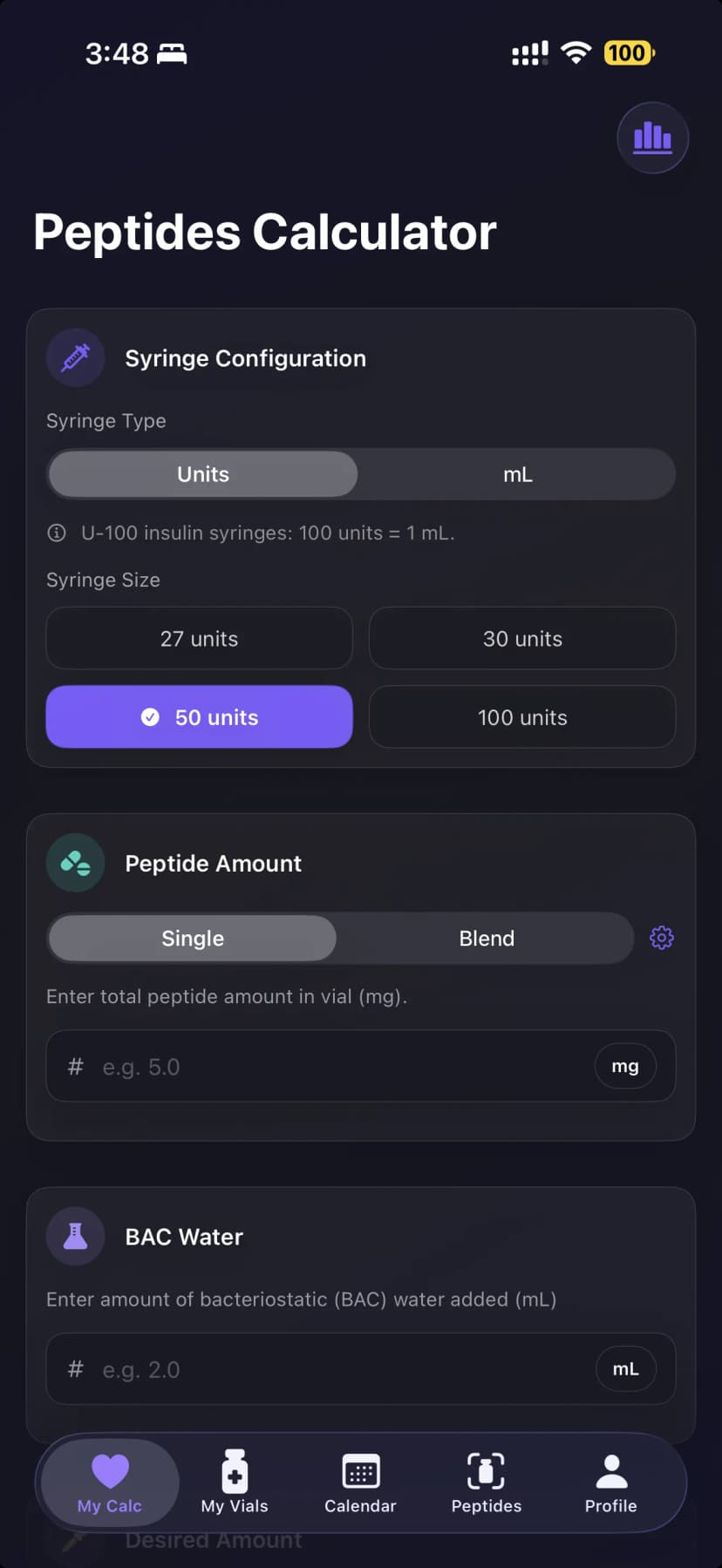Peptide Calculator